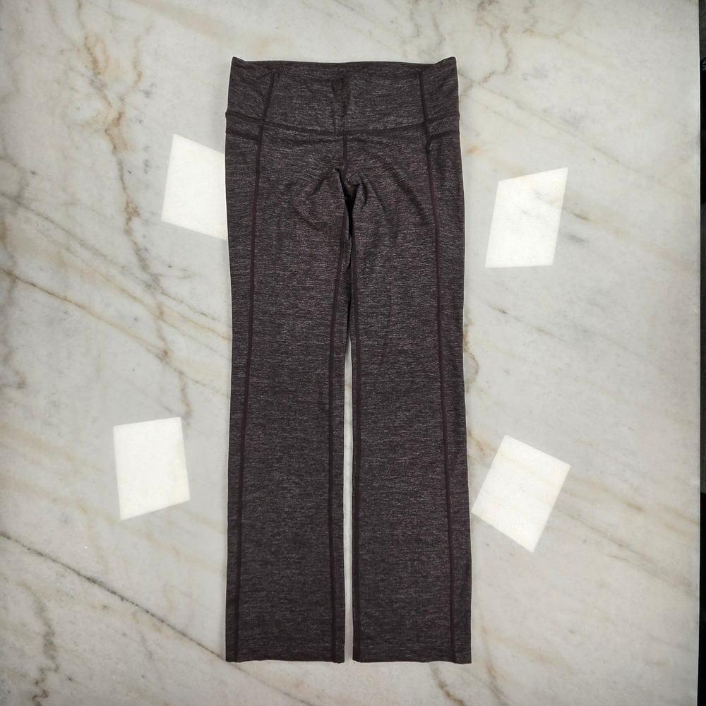 Athleta Yoga Pants Womens SP Brown Space Dye Activewear Athletic Sporty Pilates